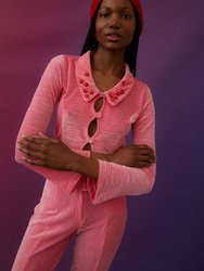 Luna Velvet Shirt - Pink