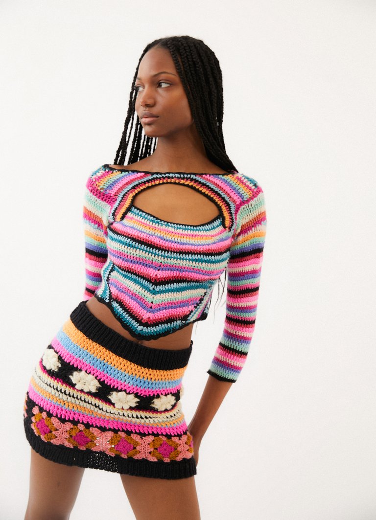 Mimi Crochet Top - Multi