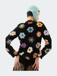 Tabita Crochet Wool Cardigan