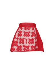 Millie Links Knit Skirt - Red