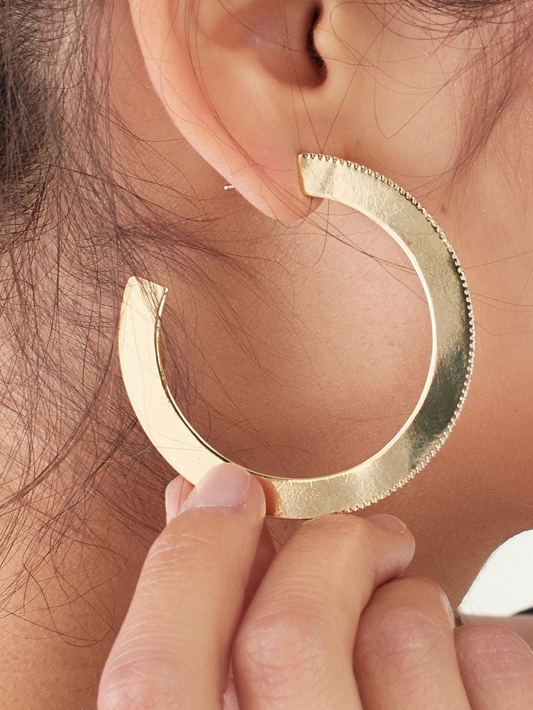 Large Flat Hoops