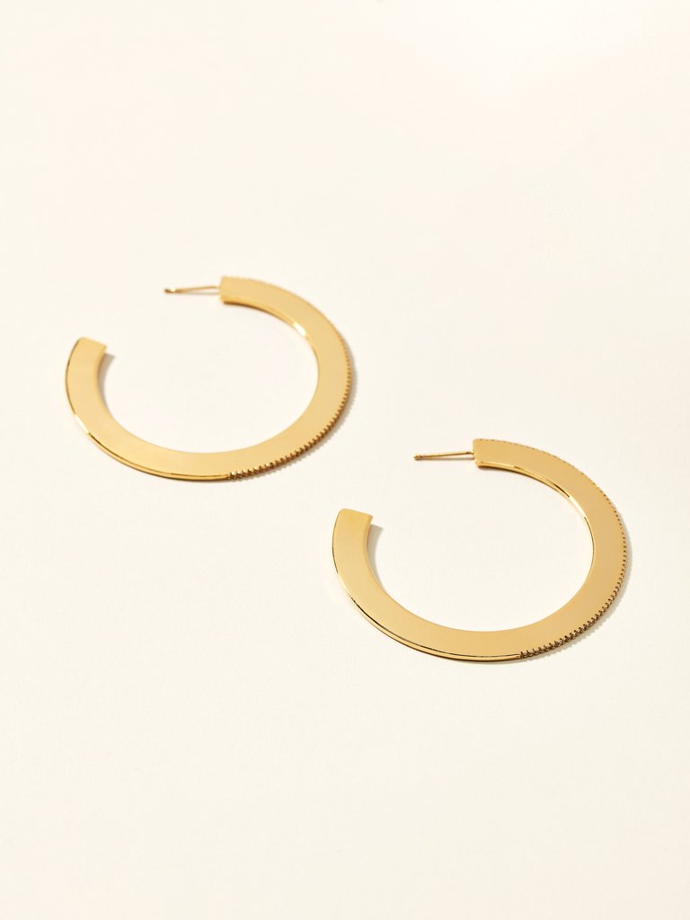 Large Flat Hoops