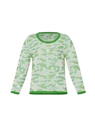 Tasa Jacquard Knit Pullover - Green