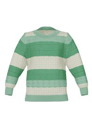 Tiffini Jumper - Green/White