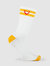 Banana Skies Crew Sock - White / Yellow