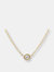 0.07ct Diamond Bezel Necklace - Gold