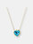 Custom Solitaire Gemstone Bezel Heart Necklace