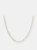 Diamond Asymmetrical Multiple Initials Necklace - Yellow Gold