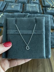 Diamond Initial Necklace