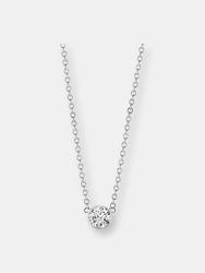 Diamond Solitaire Necklace - Yellow Gold