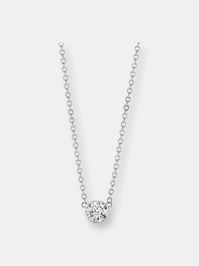 Diamond Solitaire Necklace - Yellow Gold