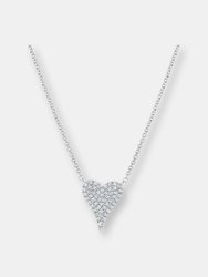 Extra Small Pave Heart Necklace