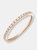 Pave Halfway Diamond Band - White Gold