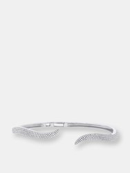 Pave Wave Cuff Bangle