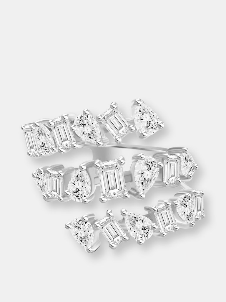 Triple Coil Multishape Diamond Band