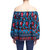 Nessa Embroidered Off The Shoulder Top In Multi