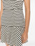 Tanya Taylor Women's Maeve Stripe Stretch Cotton Mini Dress, Cream/Black