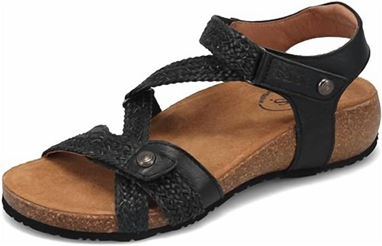 Trulie Sandal In Black - Black