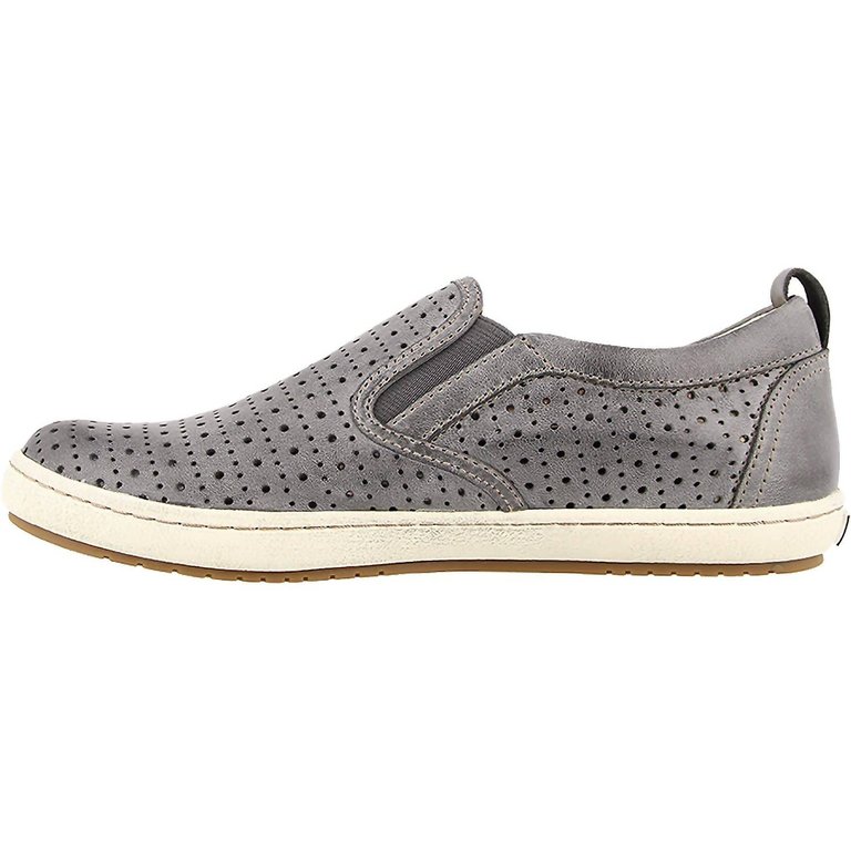 Women's Court Slip On Shoes - Medium Width In Steel