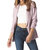 Vegan Pastel Leather Blazer - Purple