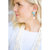 Amazonite + Pearl Semi Drop Earrings - Turquoise
