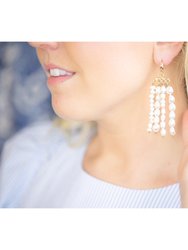Baroque Pearl Chandelier Earrings