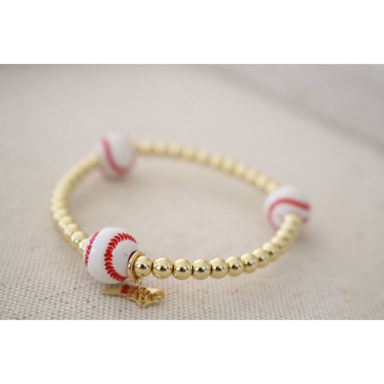 Baseball Goldie Bracelet