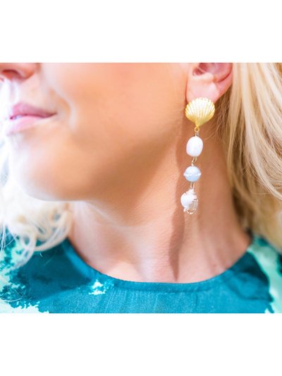 Taylor Reese Clam Shell Drop Earrings product