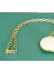 Pecten Shell Trinket Purse Necklace - Large - White
