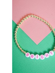 Pink "Bright" Little Holiday Bracelet - Pink