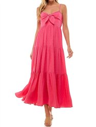 Hot Pink Maxi Dress - Pink