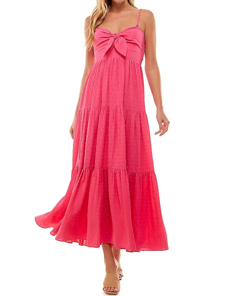 Hot Pink Maxi Dress - Pink