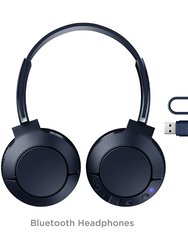 Bluetooth Headphones with Mic - Midnight Blue