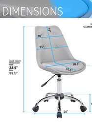 Armless Task Chair With Buttons