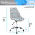 Armless Task Chair With Buttons