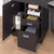 Classic Office Desk with Storage, Espresso