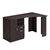 Classic Office Desk with Storage, Espresso