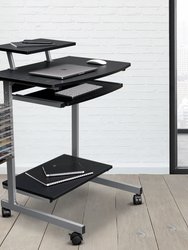 Compact Computer Cart With Storage