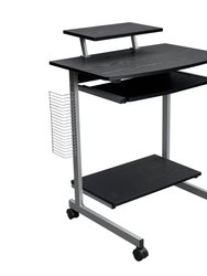 Compact Computer Cart With Storage