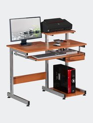 Complete Computer Workstation Desk, Woodgrain