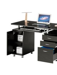 Complete Workstation Computer Desk With Storage, Espresso