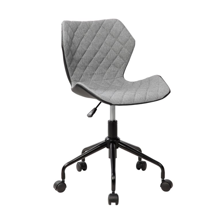 Deluxe Modern Office Armless Task Chair - Grey