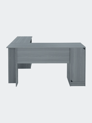 Functional L-Shape Desk With Storage