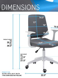 Height Adjustable Mid Back Office Chair, Grey