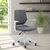 Height Adjustable Mid Back Office Chair, Grey