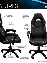 High Back Executive Sport Race Office Chair, Black