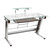 Home Office Workstation with Sturdy Chrome Base - Glass