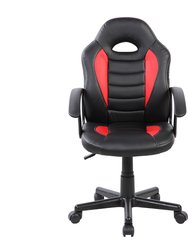 Kid's Gaming And Student Racer Chair With Wheels - Red