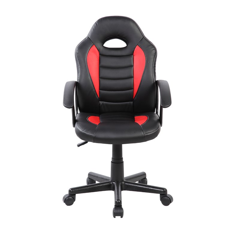 Kid's Gaming And Student Racer Chair With Wheels - Red