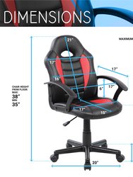 Kid's Gaming And Student Racer Chair With Wheels